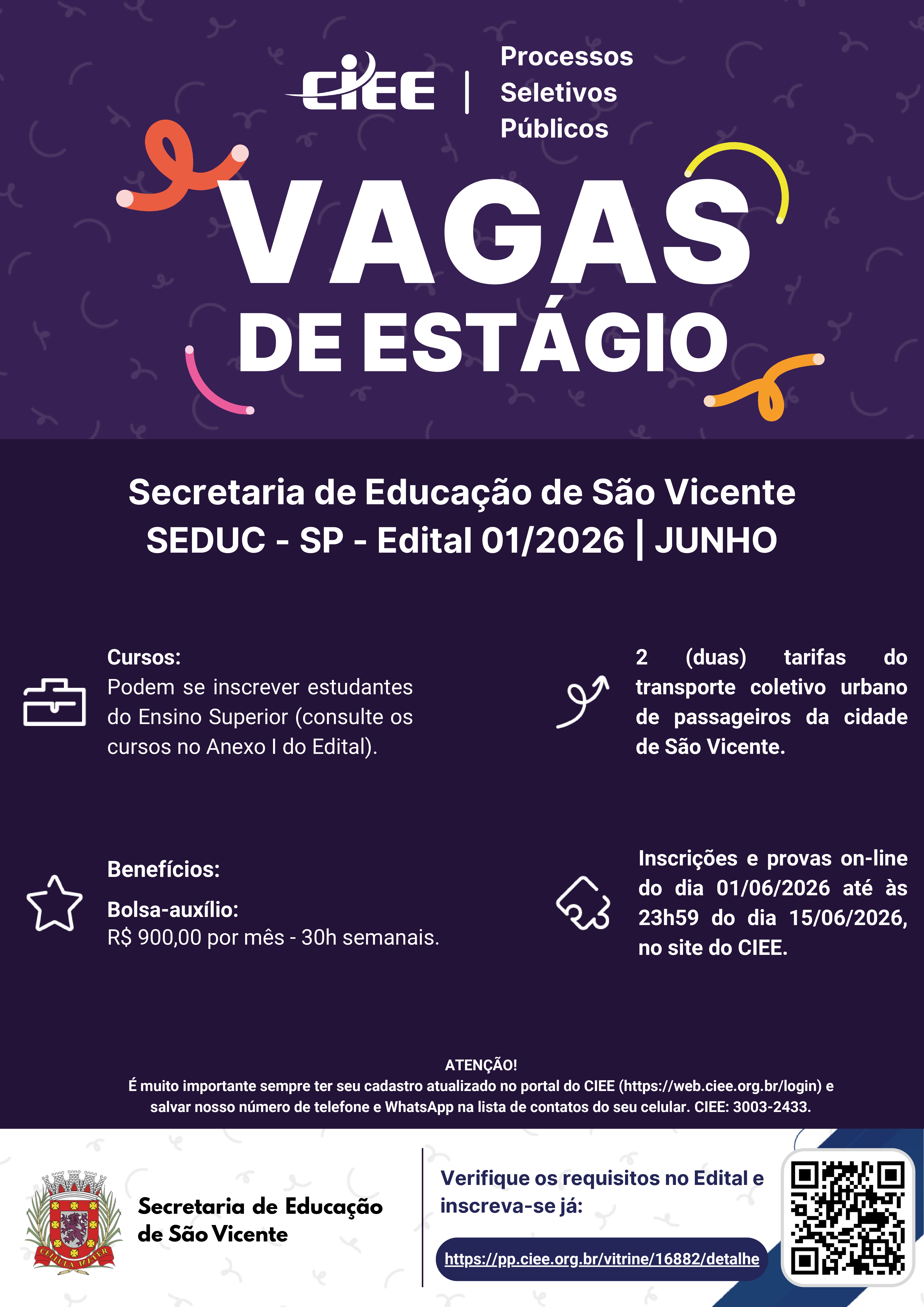 Cartaz CIEE Edital 01 2026 junho page 0001 1