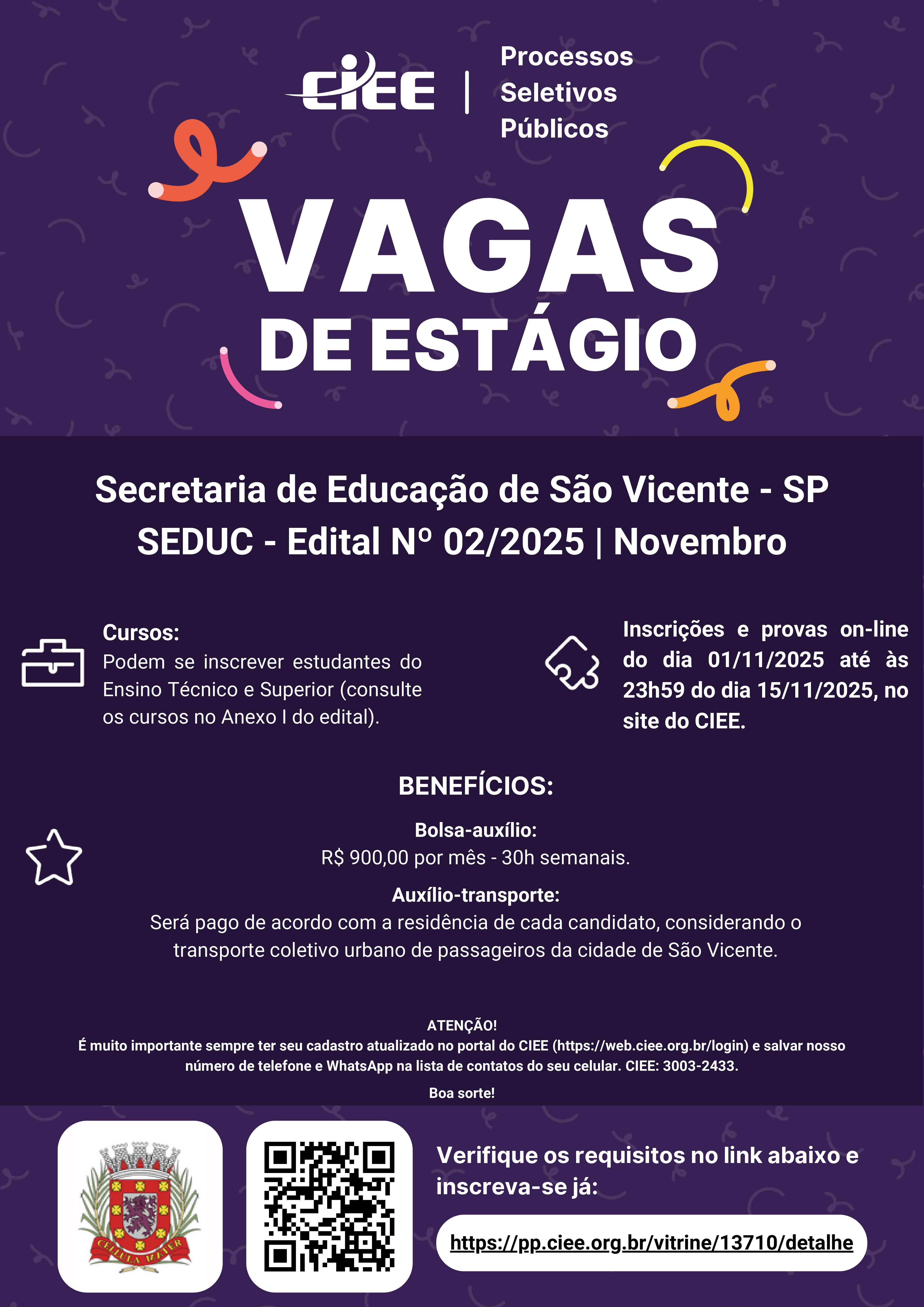Cartaz Secretaria de Educação de São Vicente SEDUC page 0001 1