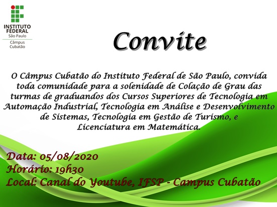 convite geral comunidade