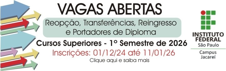INSCRIÇÕES ABERTAS - Vagas de Transferência - Curso Superior - 1º Semestre de 2026